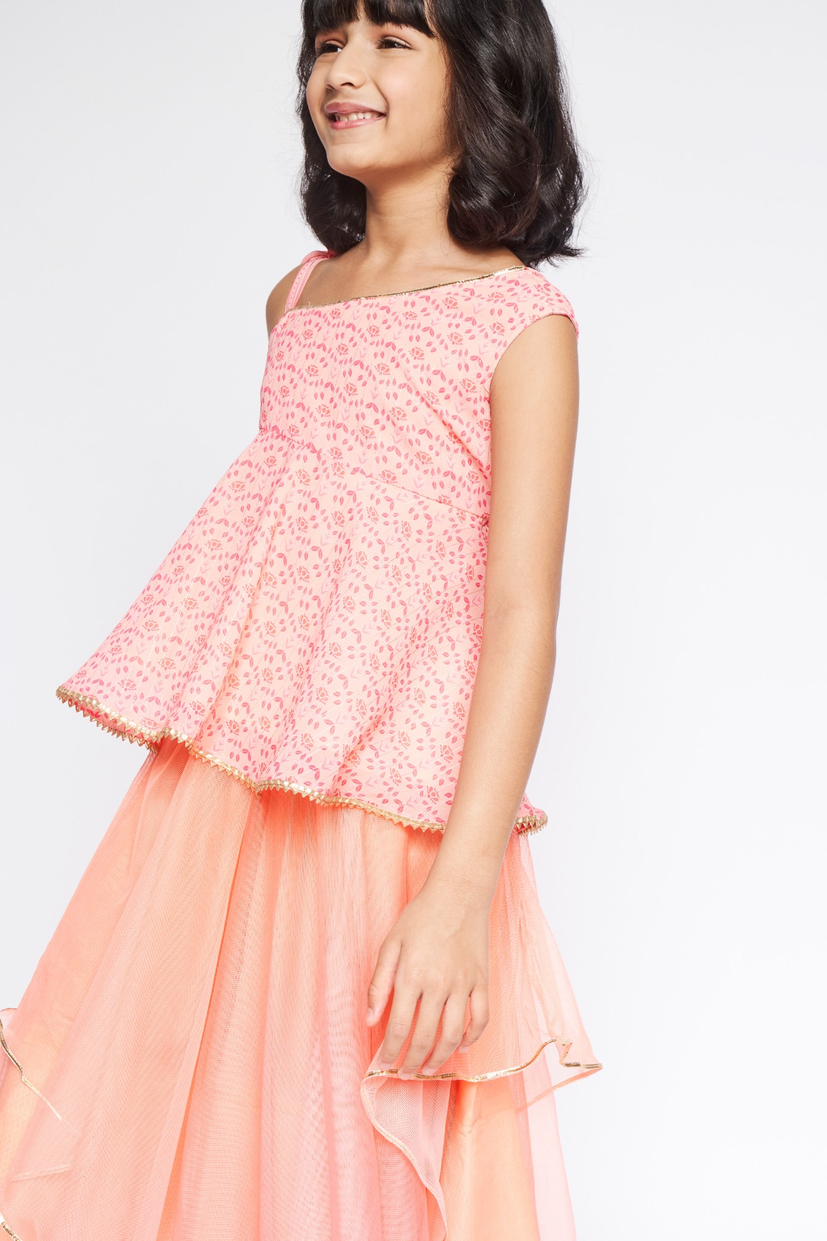 1 - Pink Lace Floral Suit, image 2