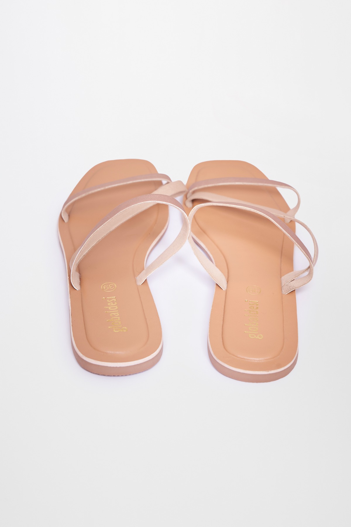 5 - Gold Flat Sandal, image 5