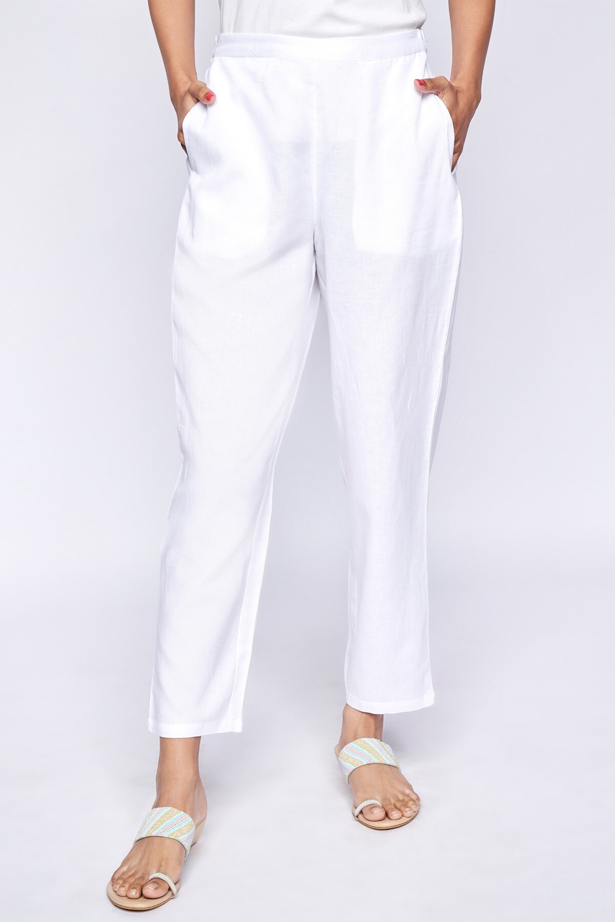 Global desi white discount palazzo