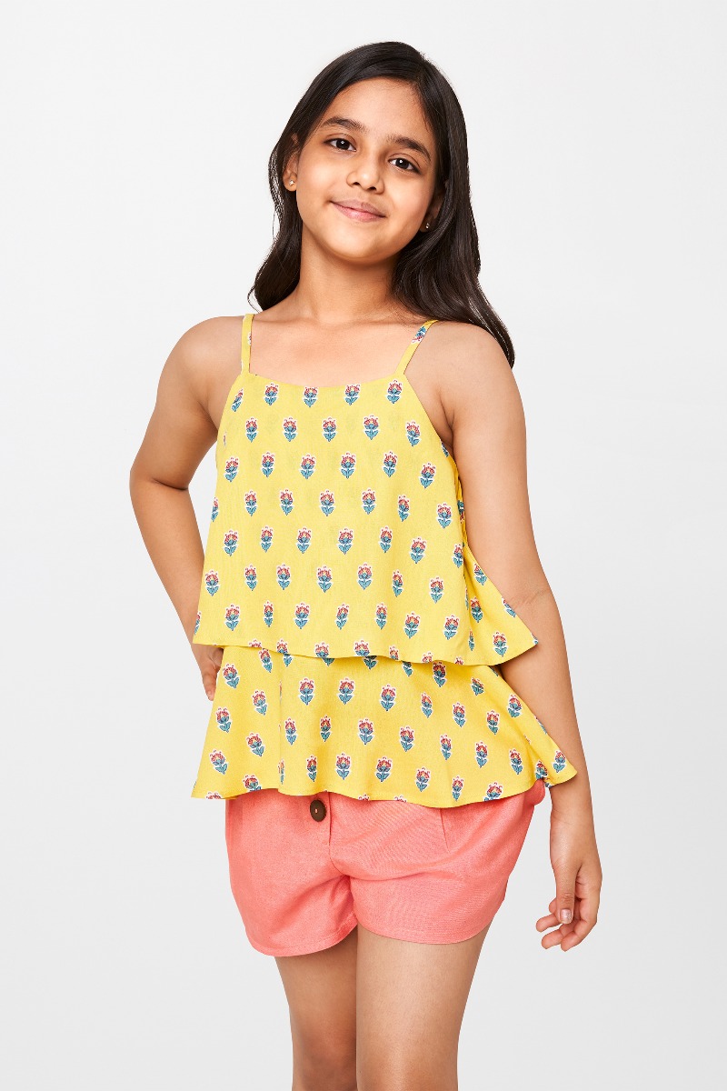 Global desi top yellow top