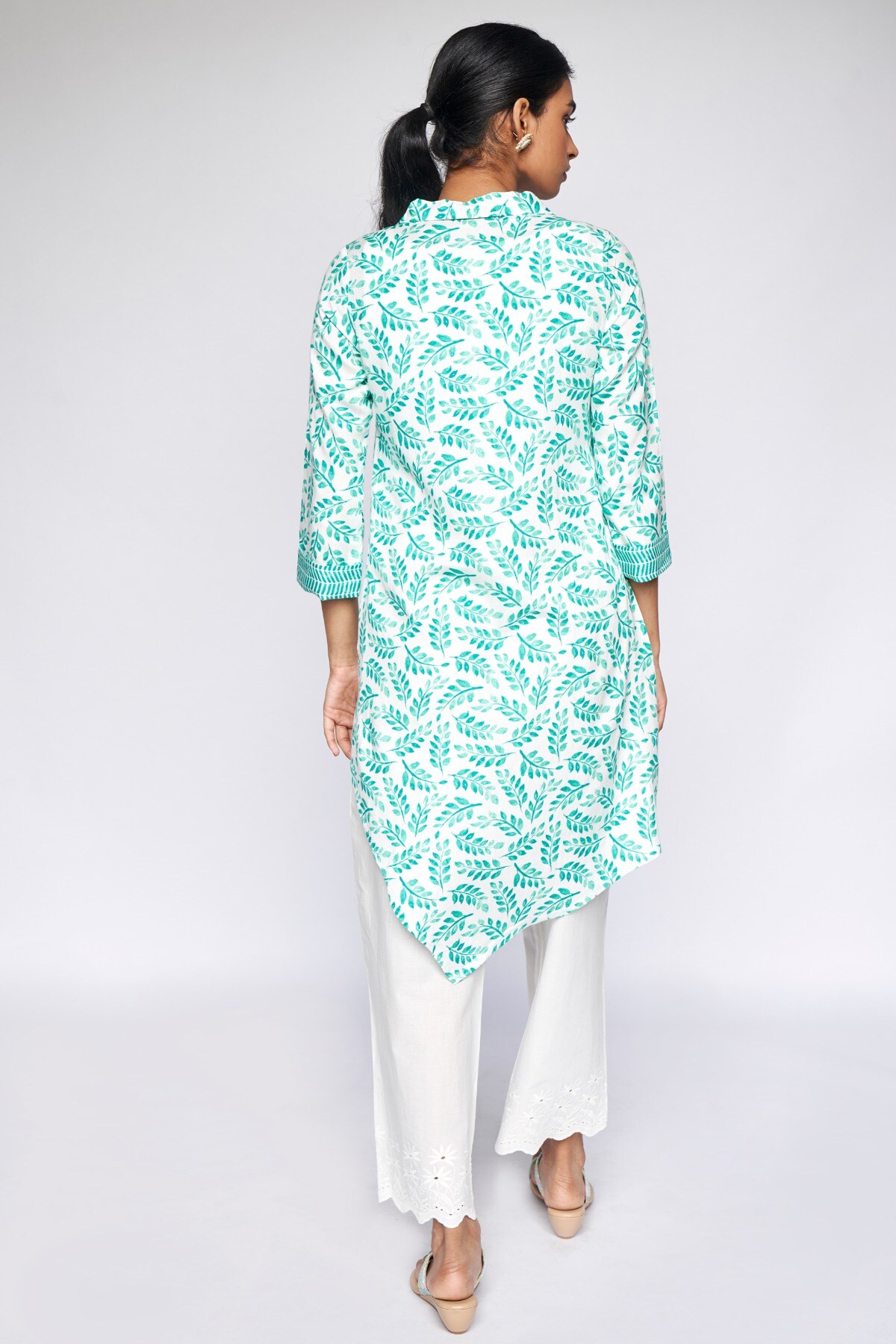 5 - Mint Floral A-Line Tunic, image 6