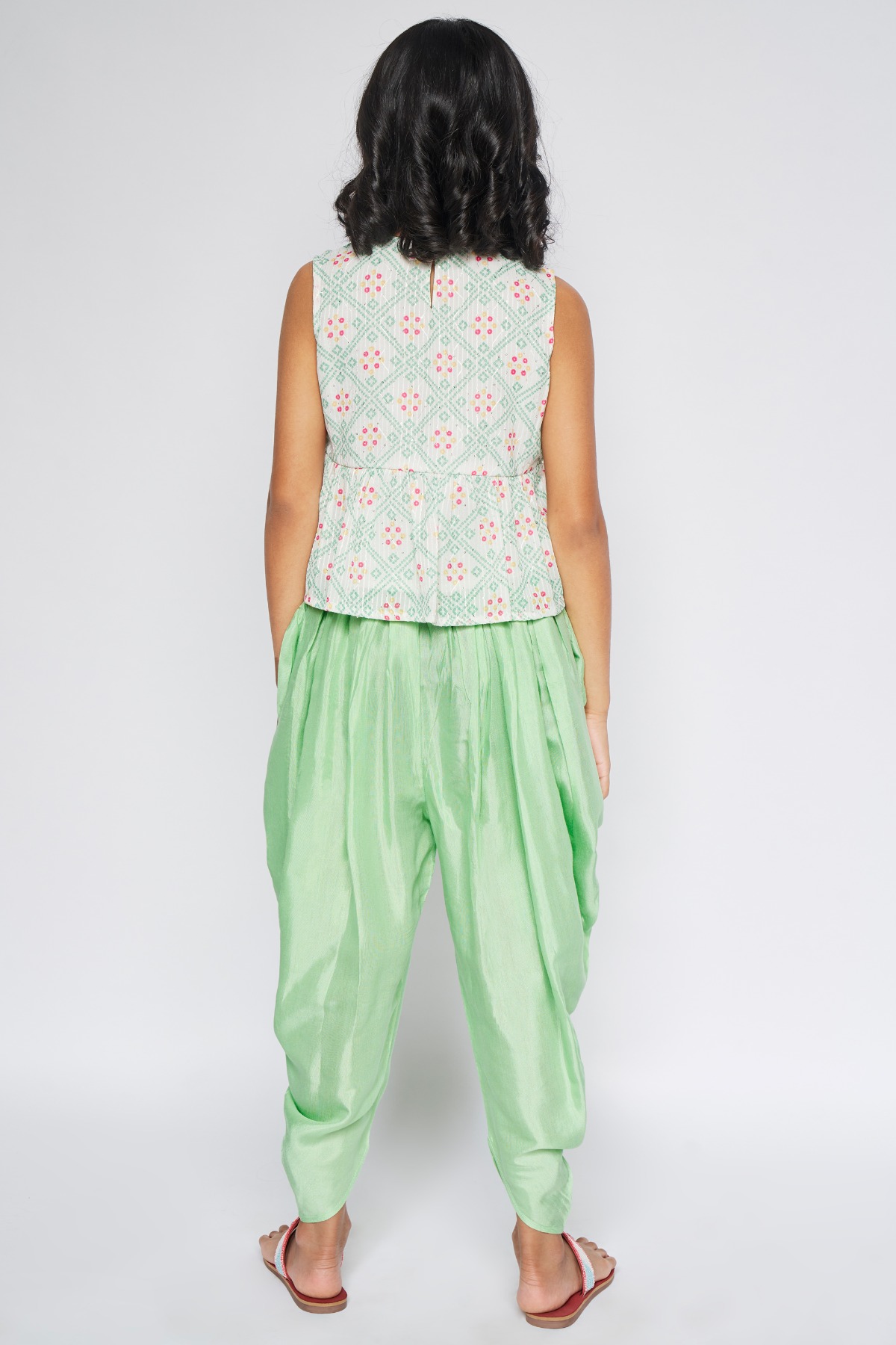 3 - Sage Green Tie-Ups Tie & Dye Suit, image 4