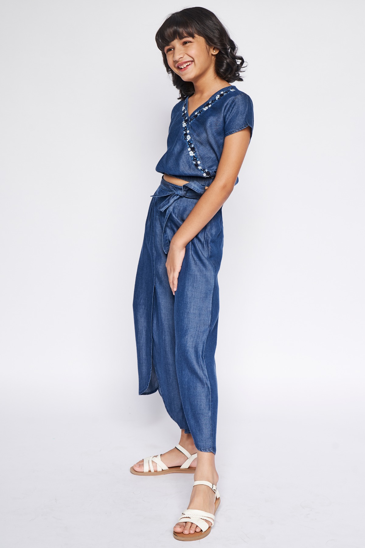 4 - Midnight Blue Embroidered Solid Suit, image 3
