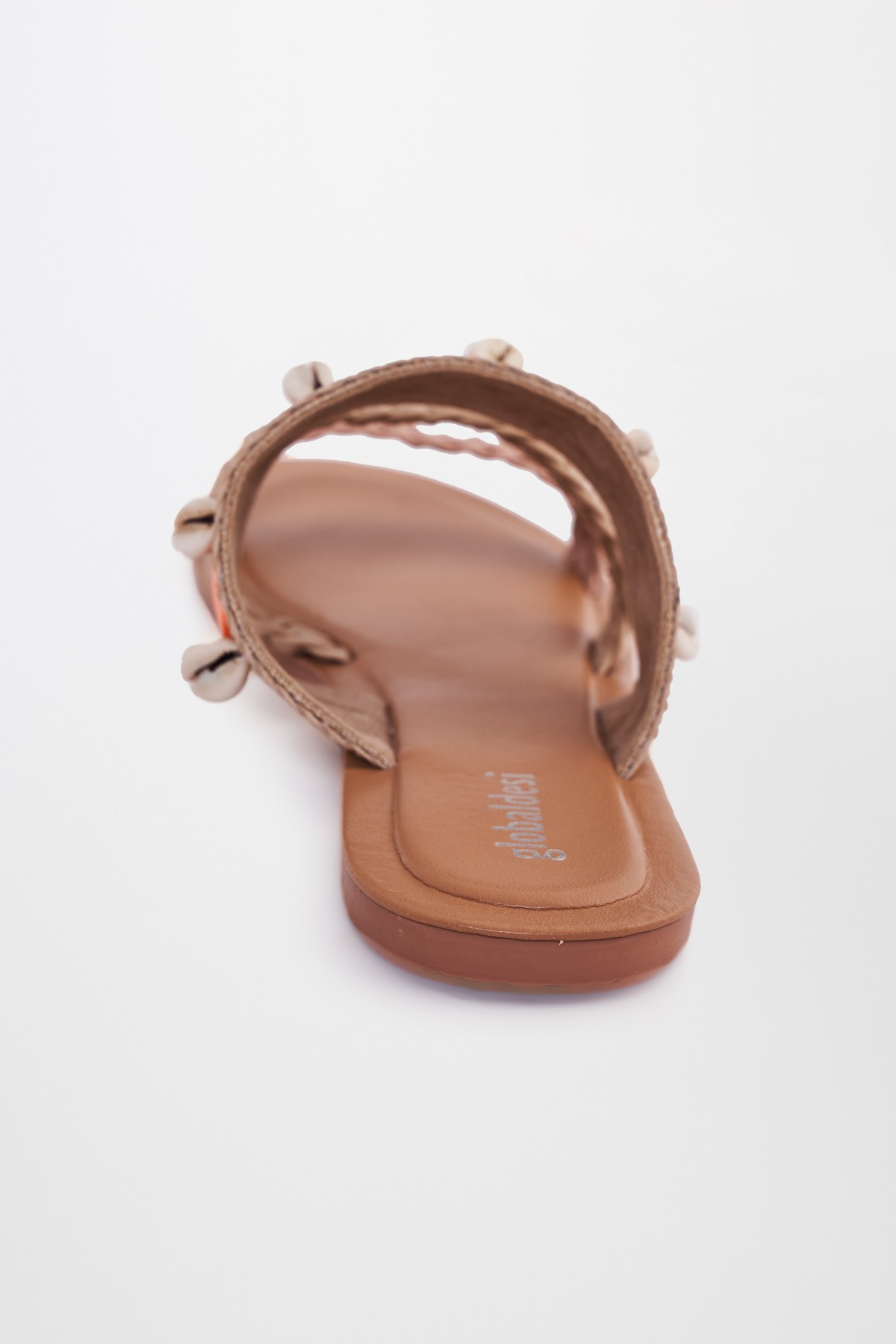 3 - Beige Beaded Flats, image 3