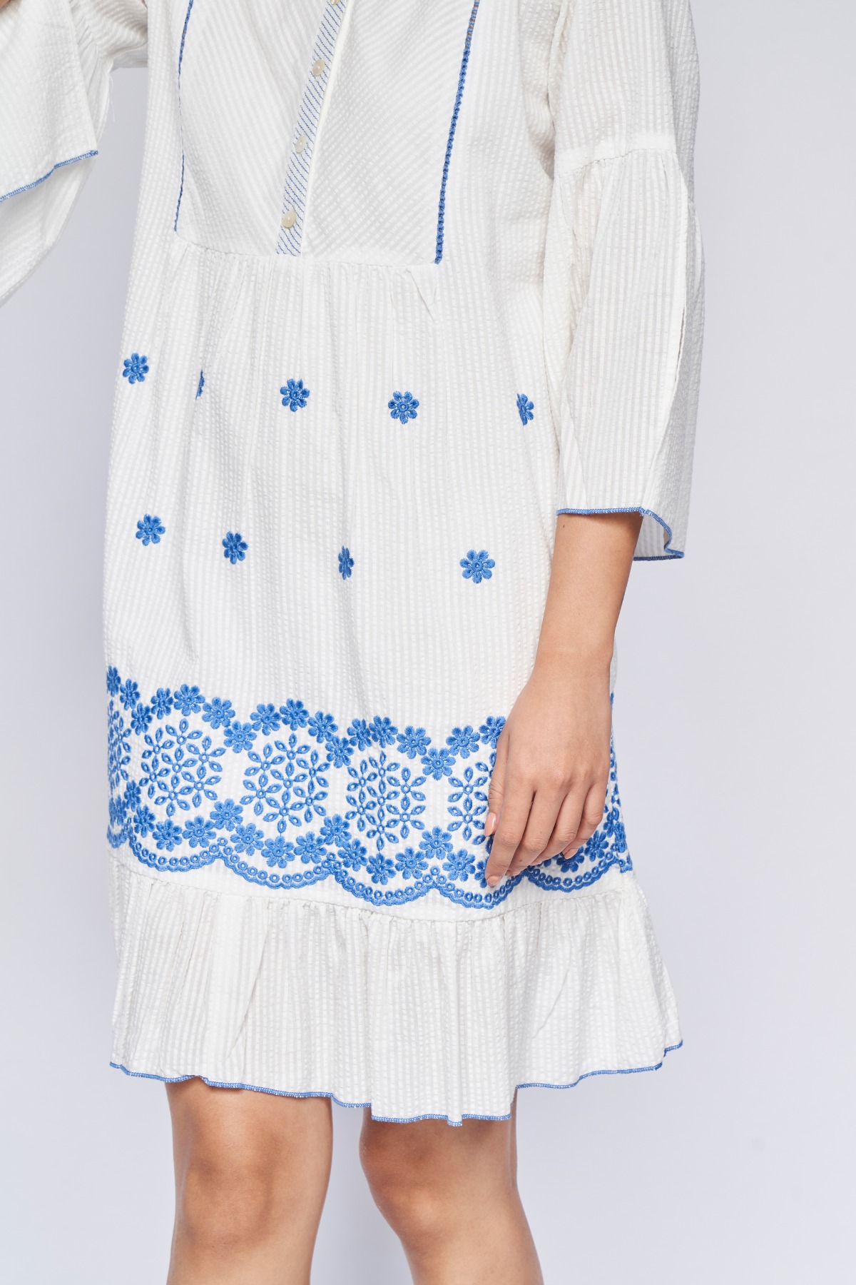 Global desi top white dress