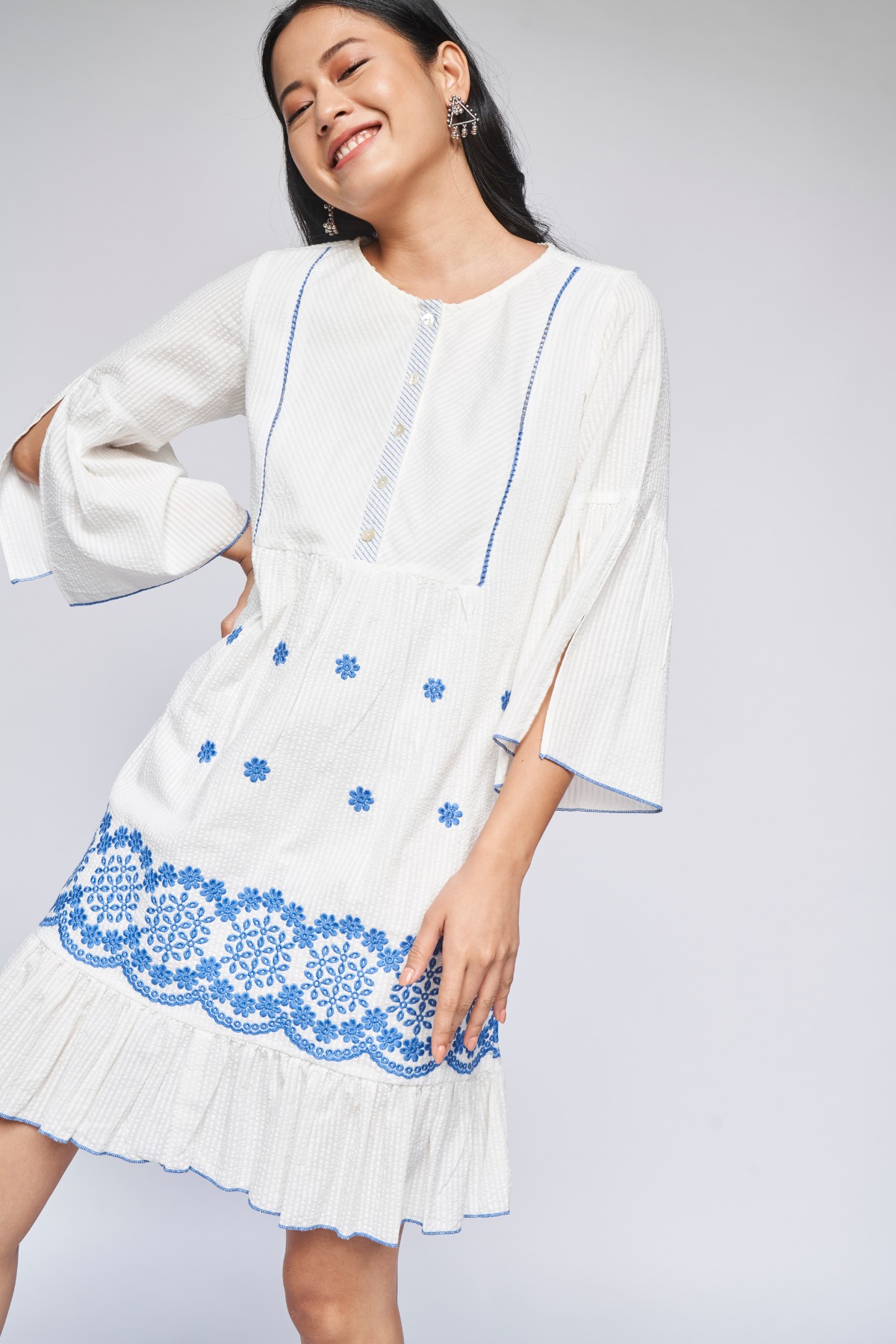 Global desi deals white dress