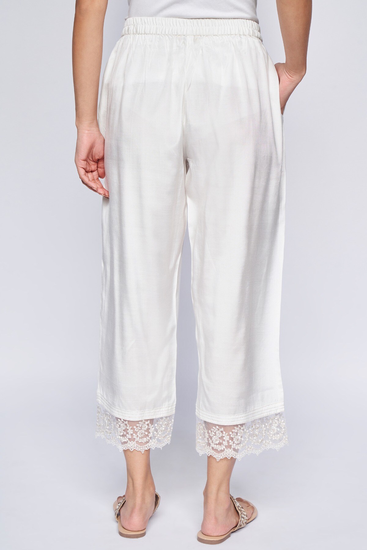 Cato Fashions | Cato White Linen Trousers