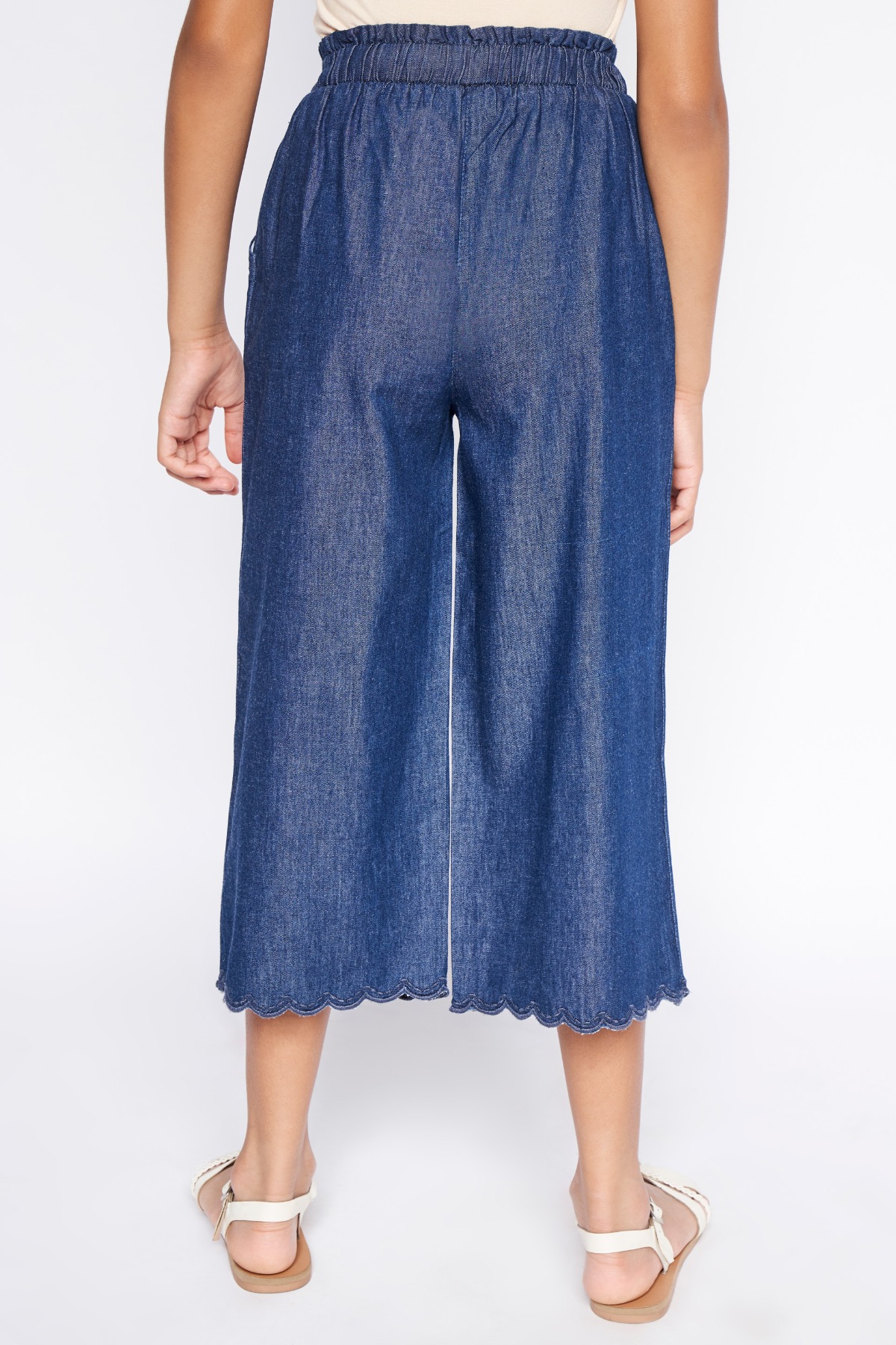 4 - Dark Blue Solid Straight Bottom, image 4