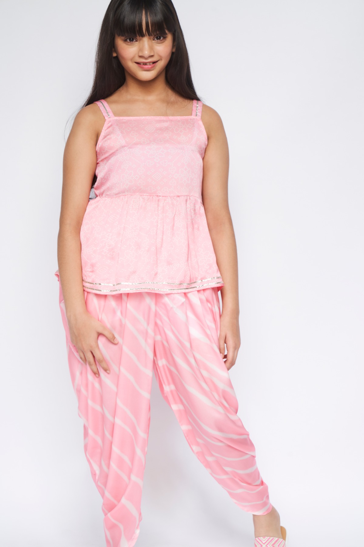 Pink Lace Tie & Dye Suit, Pink, image 2