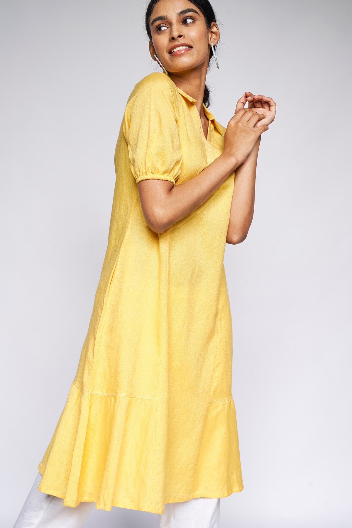 Global desi sales yellow dress